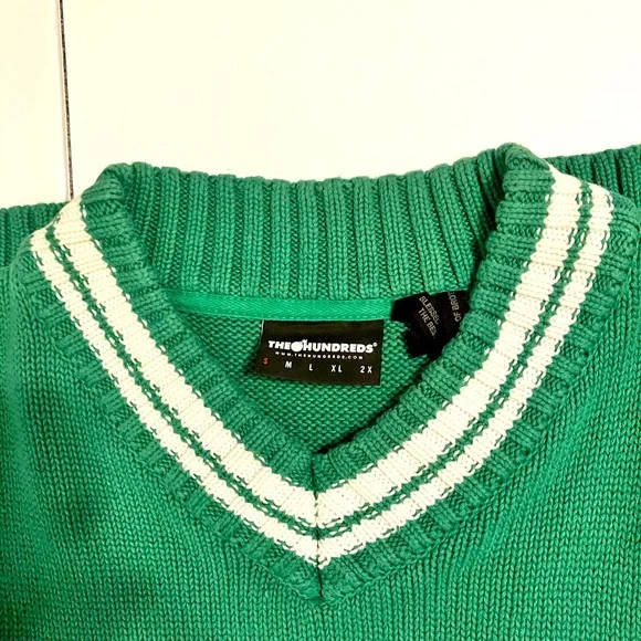 The Hundreds Centennial V-Neck Varsity Sweater Sz S - Picture 3 of 14